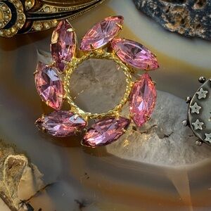 Vintage Pink Brooch